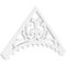Ekena Millwork Pitch Genova Architectural Grade PVC Gable Pediment, 36"W x 18"H x 1"P (12/12) GPP036X018X100GEN - alternate 1